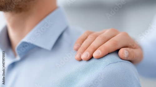 A leader or executive who understands and comforts an employee after a mistake or failure. A caring and empathetic leader. Leadership and helping others.