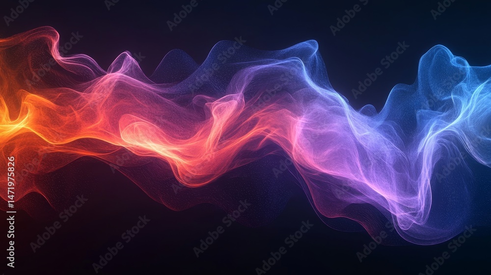 Obraz premium Abstract design with vibrant flowing forms.
