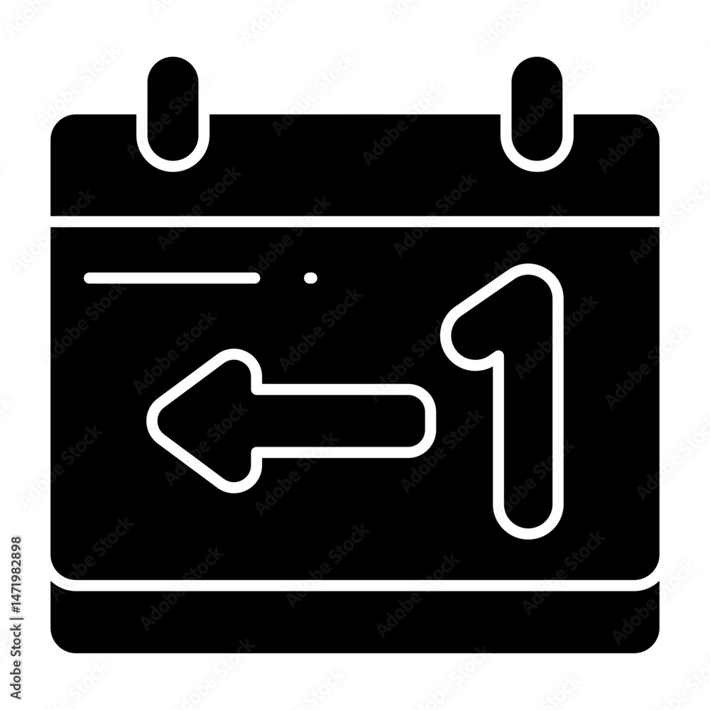 yesterday glyph icon yesterday glyph icon