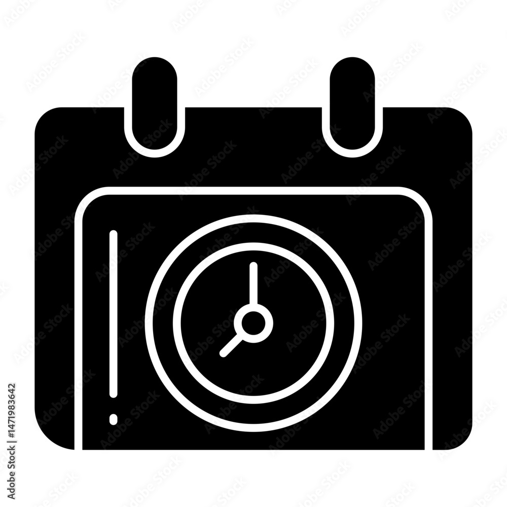 Obraz premium Pending glyph icon