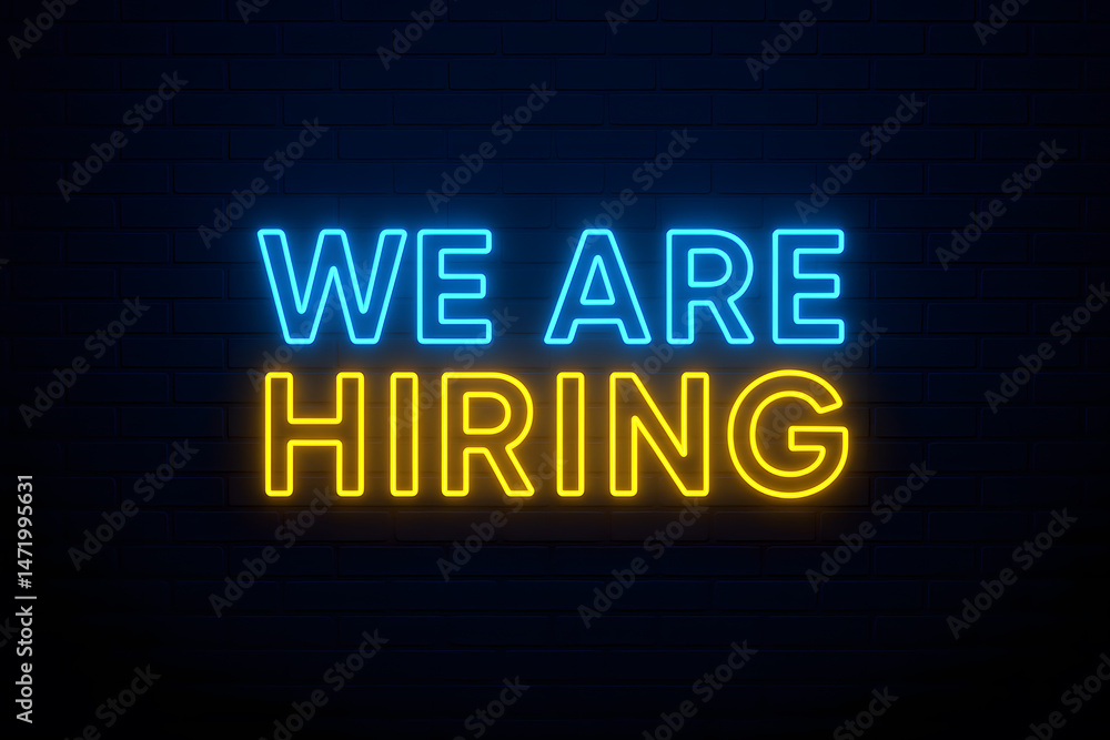 Neon Sign We Are Hiring Neon Sign We Are Hiring