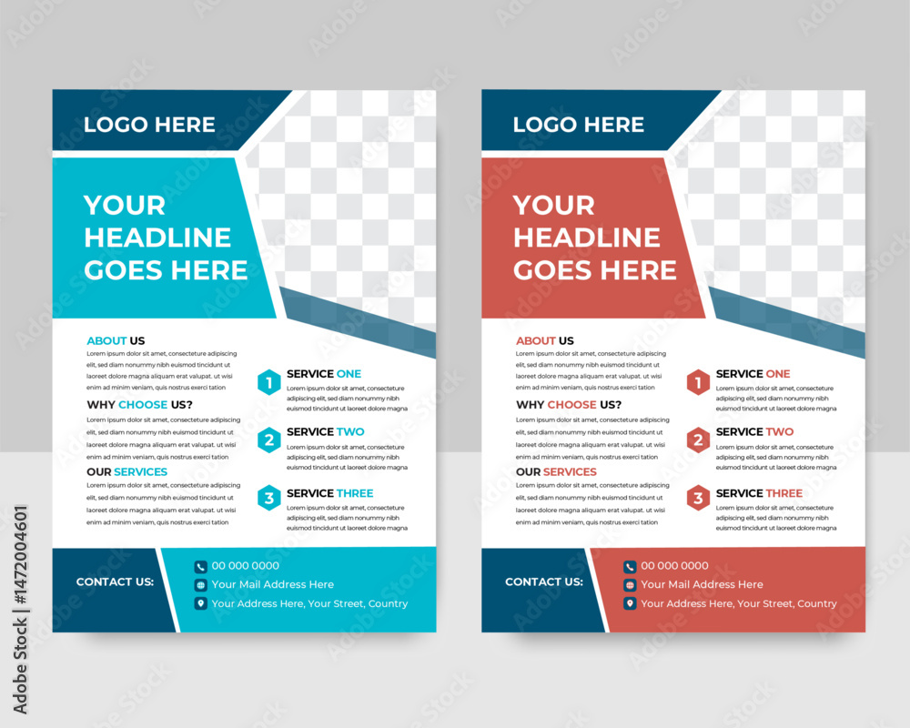 Modern Corporate Flyer Design Template with Creative Layout and Minimal Style for Business Promotion, Marketing, or Event Advertisement Modern Corporate Flyer Design Template with Creative Layout and Minimal Style for Business Promotion, Marketing, or Event Advertisement