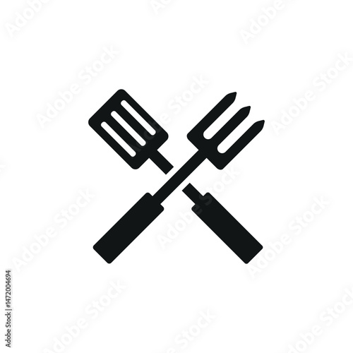 Barbecue tools icon. Simple barbecue tools icon for social media, app and web design. Vector illustration.