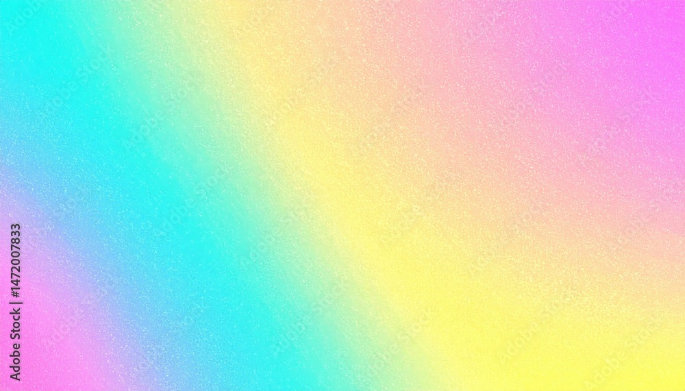 Vibrant Gradient of Pink, Yellow, and Turquoise with Speckled Noisy Grain Pattern for Artistic Backgrounds and Designs Vibrant Gradient of Pink, Yellow, and Turquoise with Speckled Noisy Grain Pattern for Artistic Backgrounds and Designs