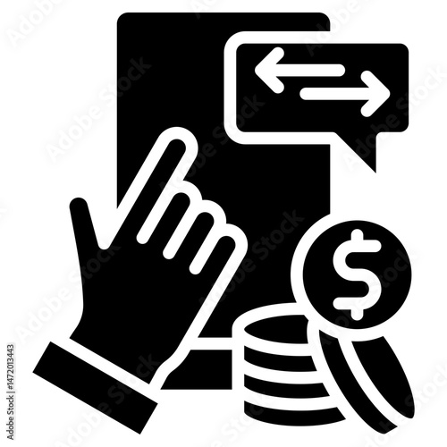 Payment Request glyph icon