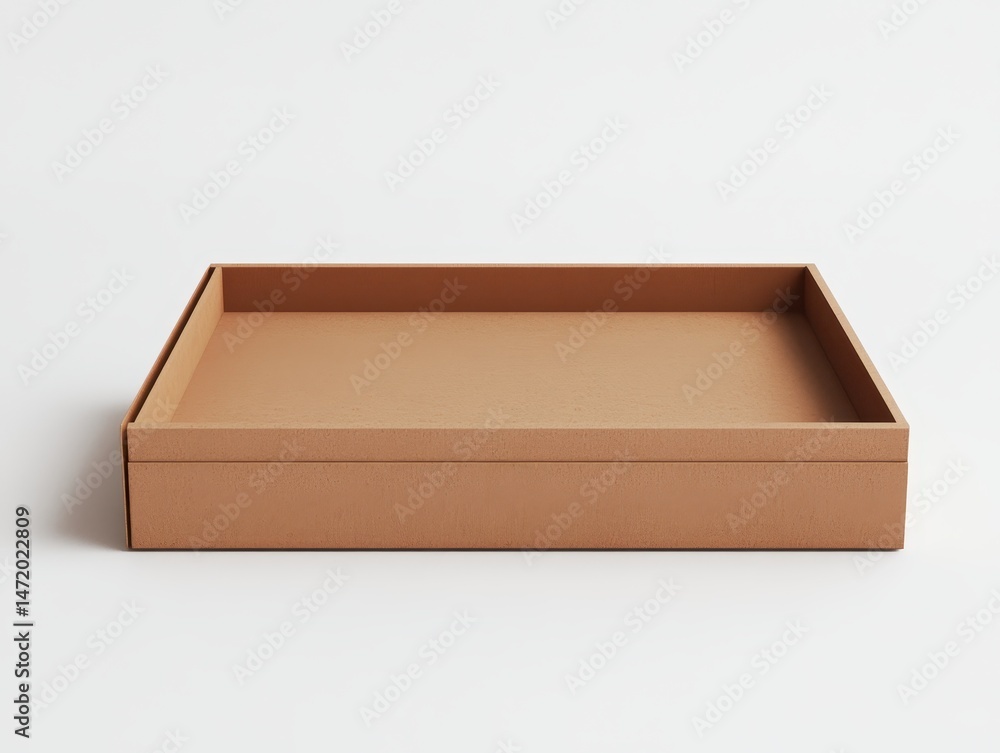 Empty light brown cardboard box Empty light brown cardboard box