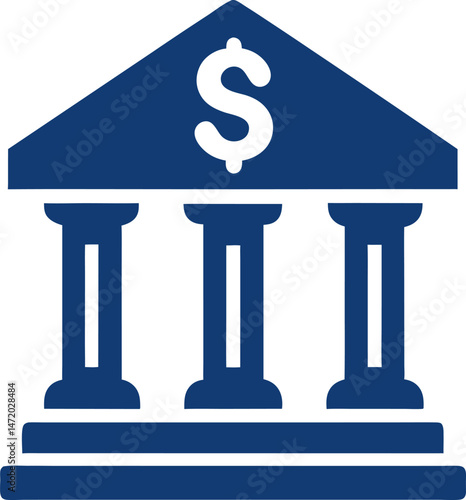bank isolated on transparent background