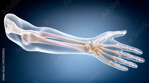 Fototapeta Naklejka Na Ścianę i Meble -  Human Arm Bone Structure