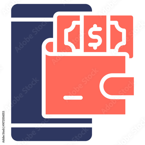 Ewallet glyph color icon