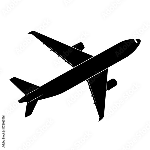 vector illustration of airplane