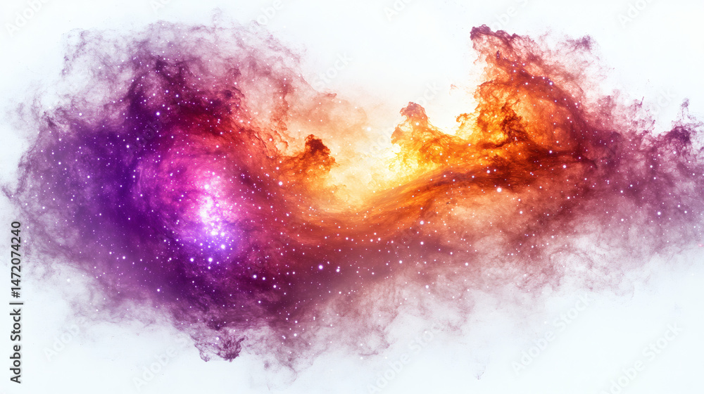 Fototapeta premium Colorful space nebula abstract