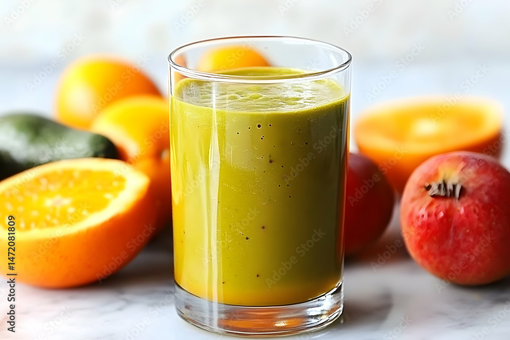 Refreshing Green Smoothie with Citrus and Avocado Refreshing Green Smoothie with Citrus and Avocado