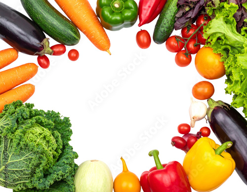 Obraz na płótnie Assorted Vegetables Isolated on Black Fresh Produce Arrangement Healthy Food w salonie
