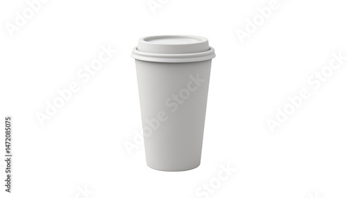 Wallpaper Mural Stylish white cup with lid, perfect for coffee, tea, or other beverages onthego Torontodigital.ca