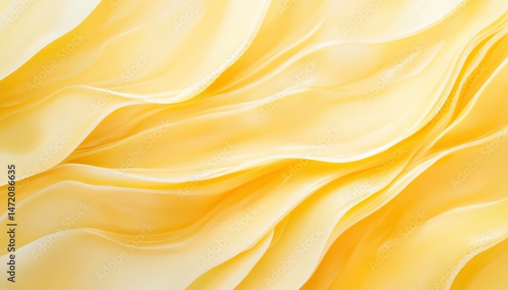 Soft Yellow Fabric Texture with Draped Waves Soft Yellow Fabric Texture with Draped Waves