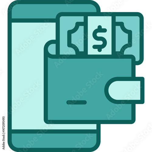 Ewallet solid icon