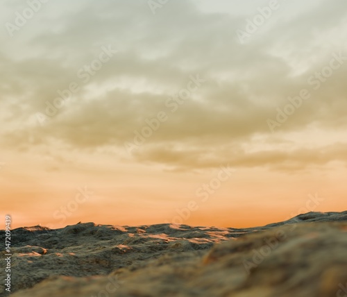 Rocky Landscape at Sunset