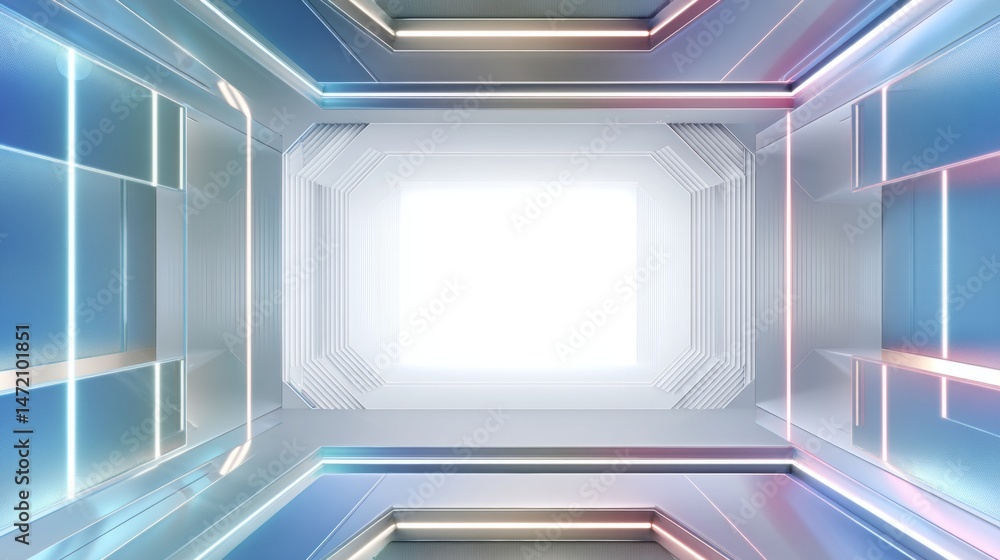 Futuristic geometric design for advertising banner with high-tech elements Futuristic geometric design for advertising banner with high-tech elements