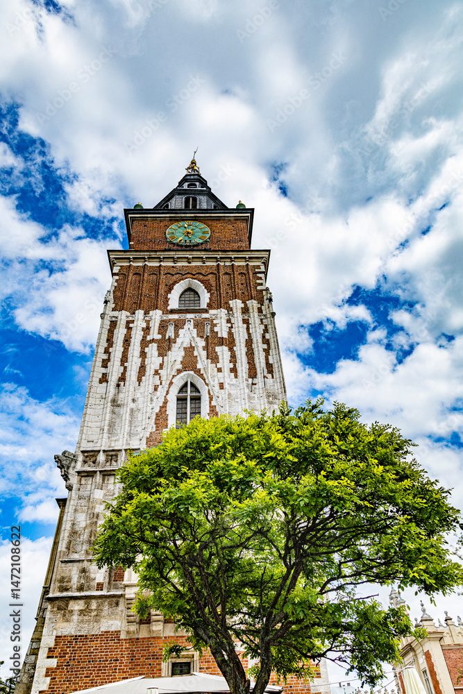 Fototapeta premium Cracovie Krakow the city streets and place in Poland