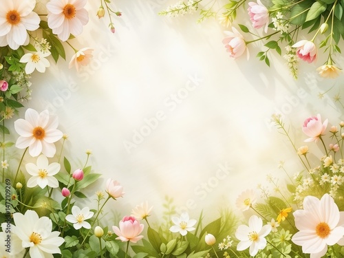 Wallpaper Mural Soft Pastel Spring Garden Background Art Torontodigital.ca