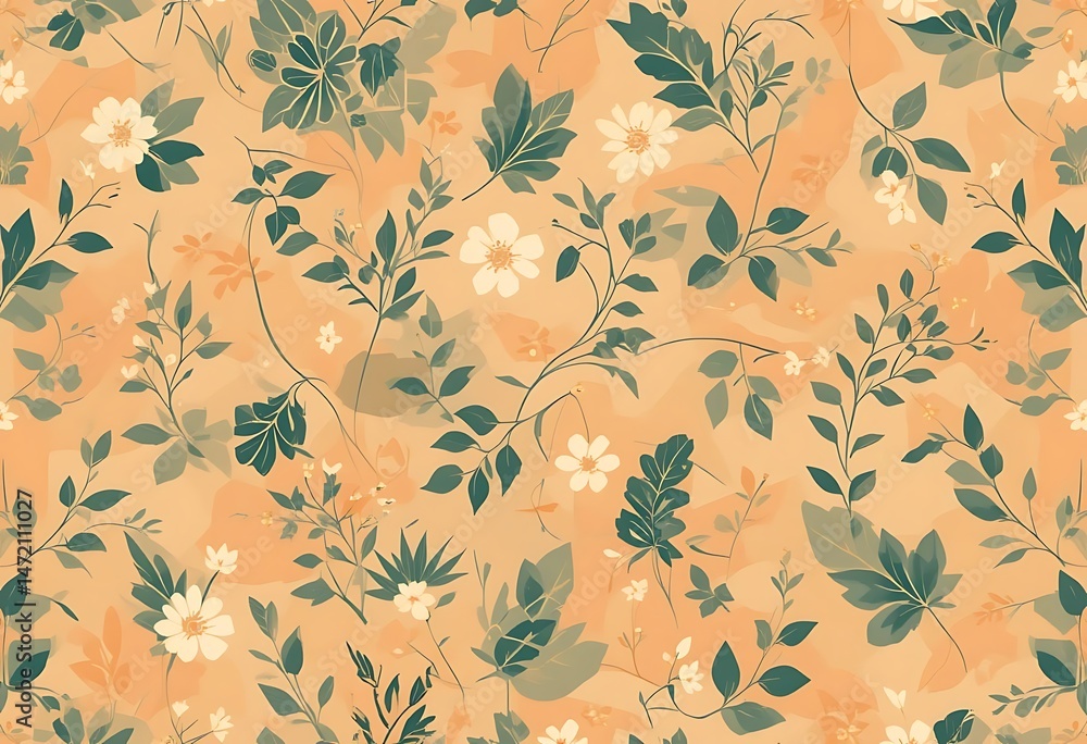 seamless pattern with leaves seamless pattern with leaves