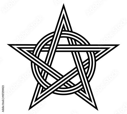 pentagram symbol vector for logo background icon web wallpaper	