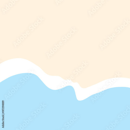 Abstract background design with light blue and white colors blended with soft cream touches. Calm, airy, minimalist, modern