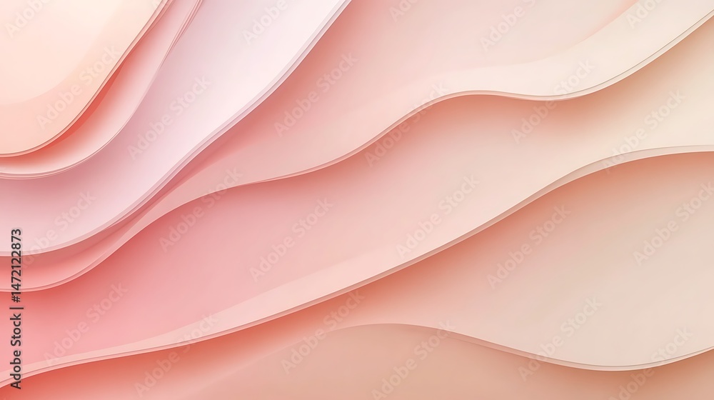Obraz premium Pink Abstract Wave Background. (1)