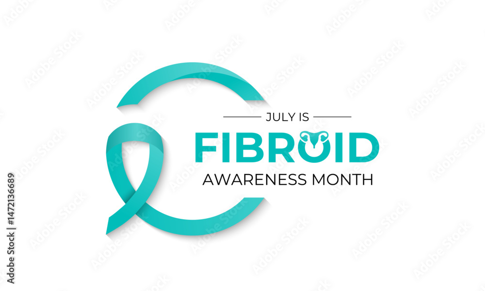 Vector graphic of Fibroids Awareness Month banner poster design template. Conditions associated with gynecological health in women. Design for web banner, cards, prints, social media and background. Vector graphic of Fibroids Awareness Month banner poster design template. Conditions associated with gynecological health in women. Design for web banner, cards, prints, social media and background.