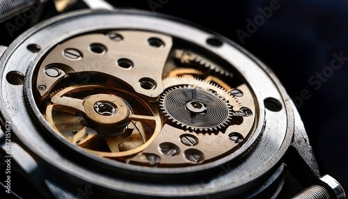 Wallpaper Mural close-up of high-end watch gears in motion, macro  Torontodigital.ca