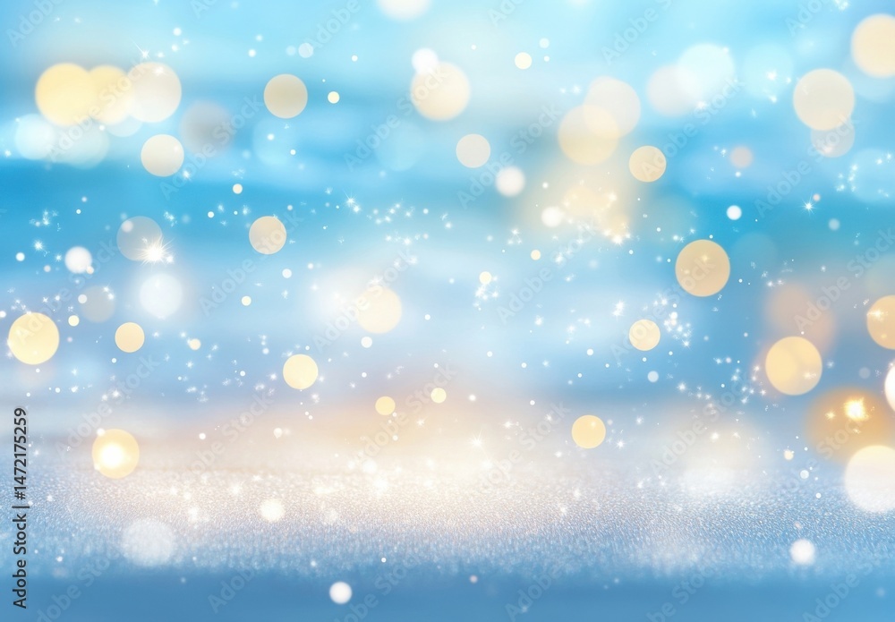 Sparkling blue and gold glitter bokeh background, ideal for festive designs or elegant presentations. Perfect for adding a touch of shimmer and magic to your projects. : Generative AI Sparkling blue and gold glitter bokeh background, ideal for festive designs or elegant presentations. Perfect for adding a touch of shimmer and magic to your projects. : Generative AI