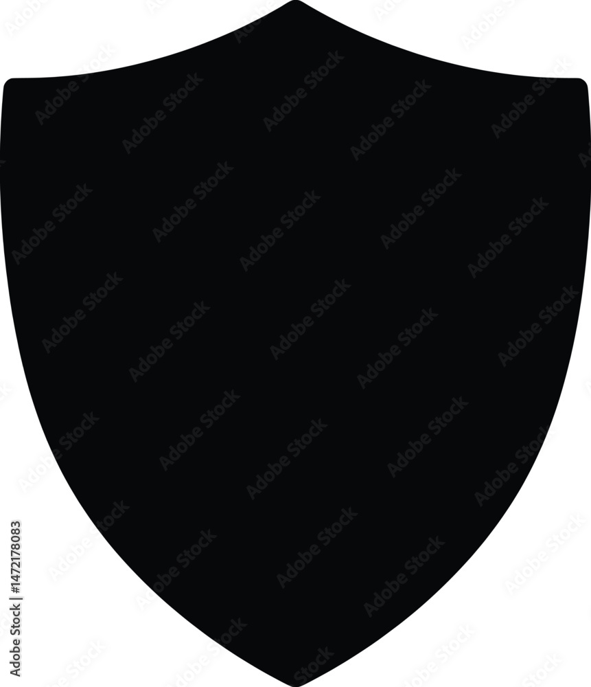 Black Shield Vector Graphic Security and Protection Icon Black Shield Vector Graphic Security and Protection Icon
