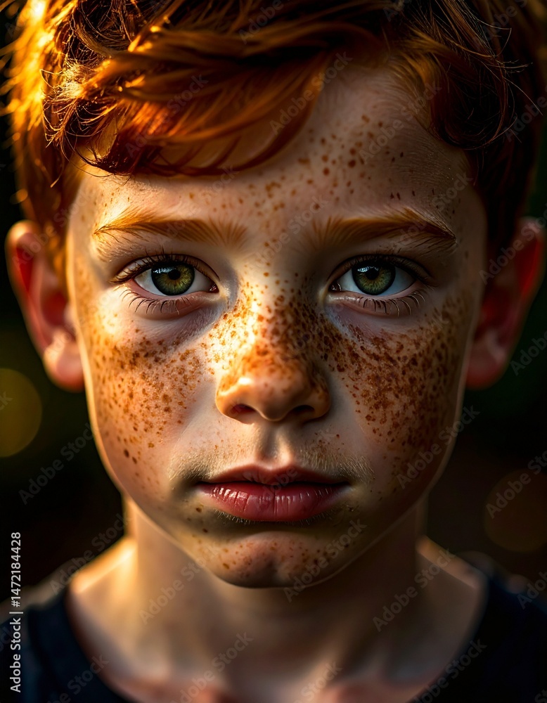 red-haired child