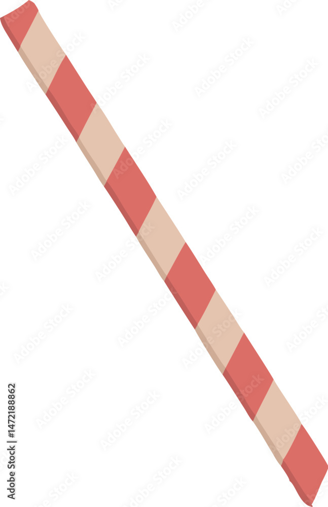 A detailed vector art illustration of a plastic straw, showcasing vibrant colors, clean lines, and a realistic yet stylized design. A detailed vector art illustration of a plastic straw, showcasing vibrant colors, clean lines, and a realistic yet stylized design.