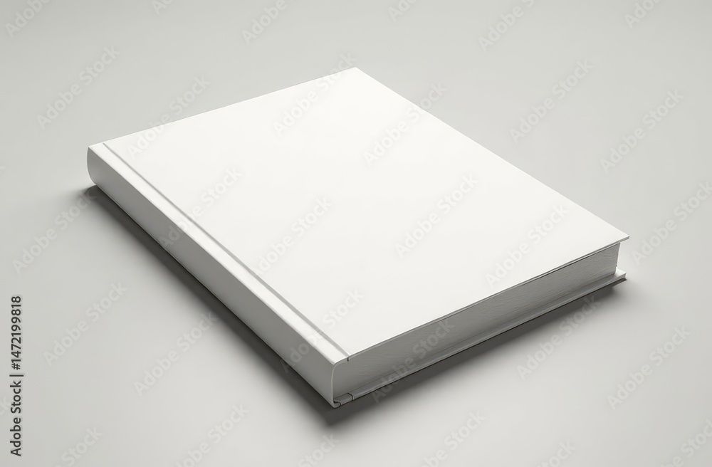 Front view of elegant notepad or photobook with binding mock up for catalog Front view of elegant notepad or photobook with binding mock up for catalog