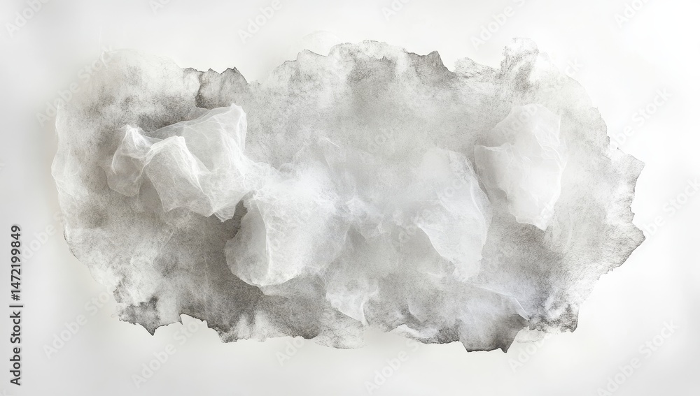 Abstract sculpted form of crumpled paper Abstract sculpted form of crumpled paper