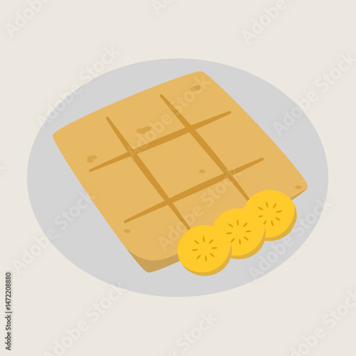 Thai roti banana dessert sweet snack flatbread traditional Asian street food breakfast is delicious and popular treat often enjoyed with crispy texture and warm comforting flavor