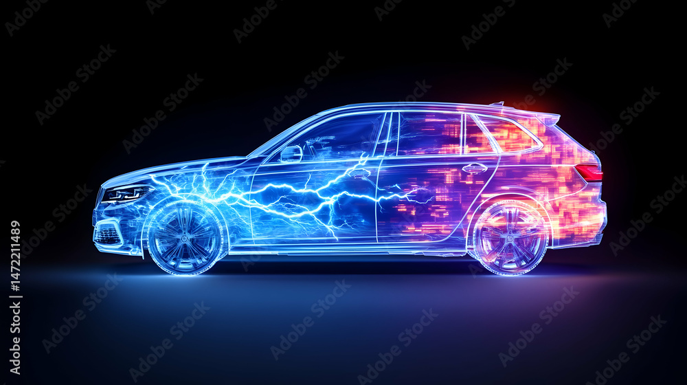 Electric vehicle's internal structure Electric vehicle's internal structure