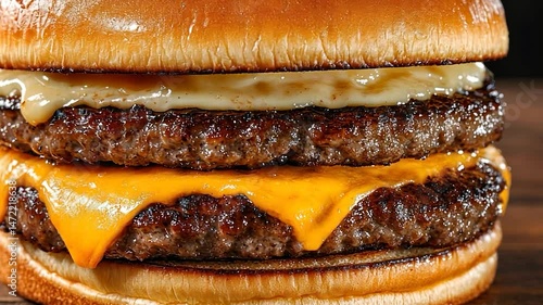 Double Cheeseburger: Juicy Patties, Melted Cheese, and Toasted Bun