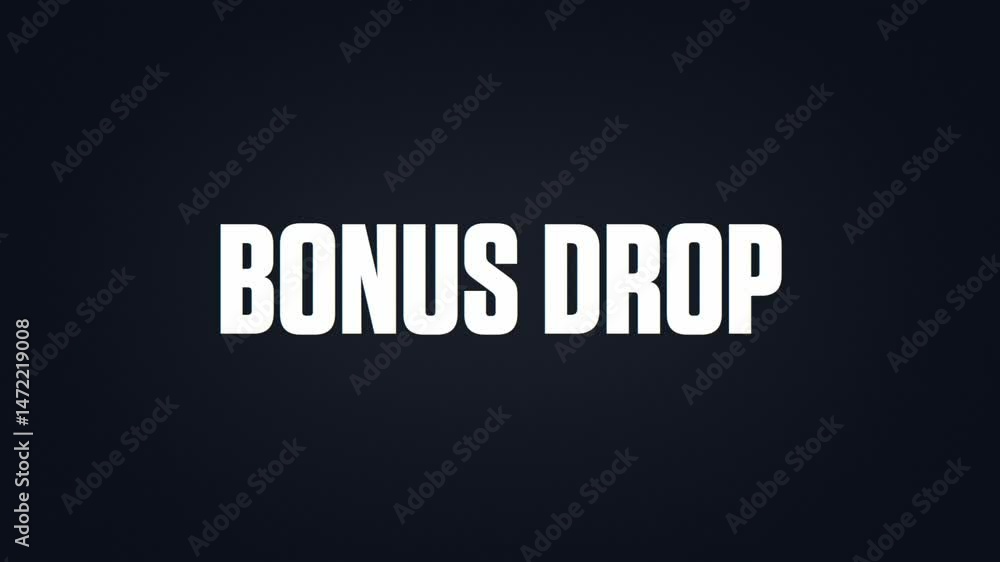Bonus Drop - Trending Glitch Text Animation | Free Gift Promo Title Bonus Drop - Trending Glitch Text Animation | Free Gift Promo Title