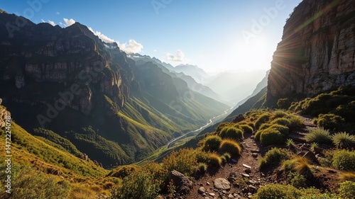 Drakensberg's Tugela Gorge Hiking Path Adventure