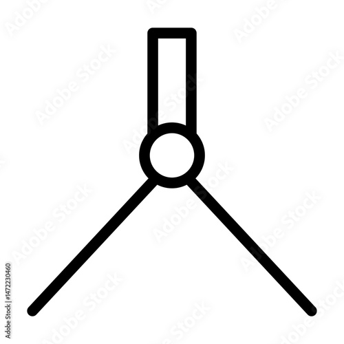 compass line icon