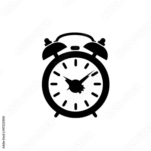 Classic alarm clock icon representing early morning wake-up or punctual scheduling