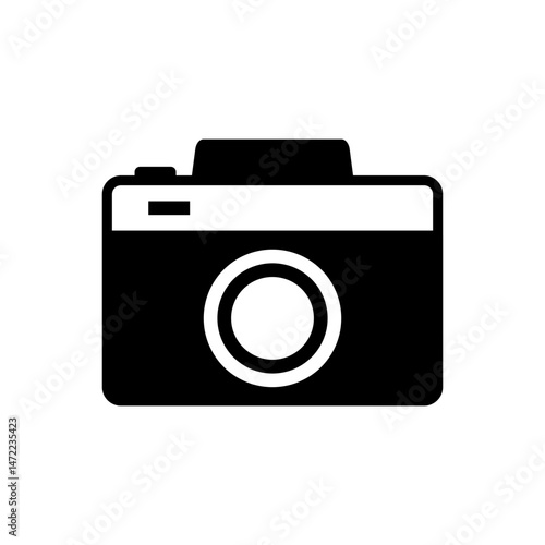 Camera Icon. Flat Vector Symbol for Photography, Media, and Technology.