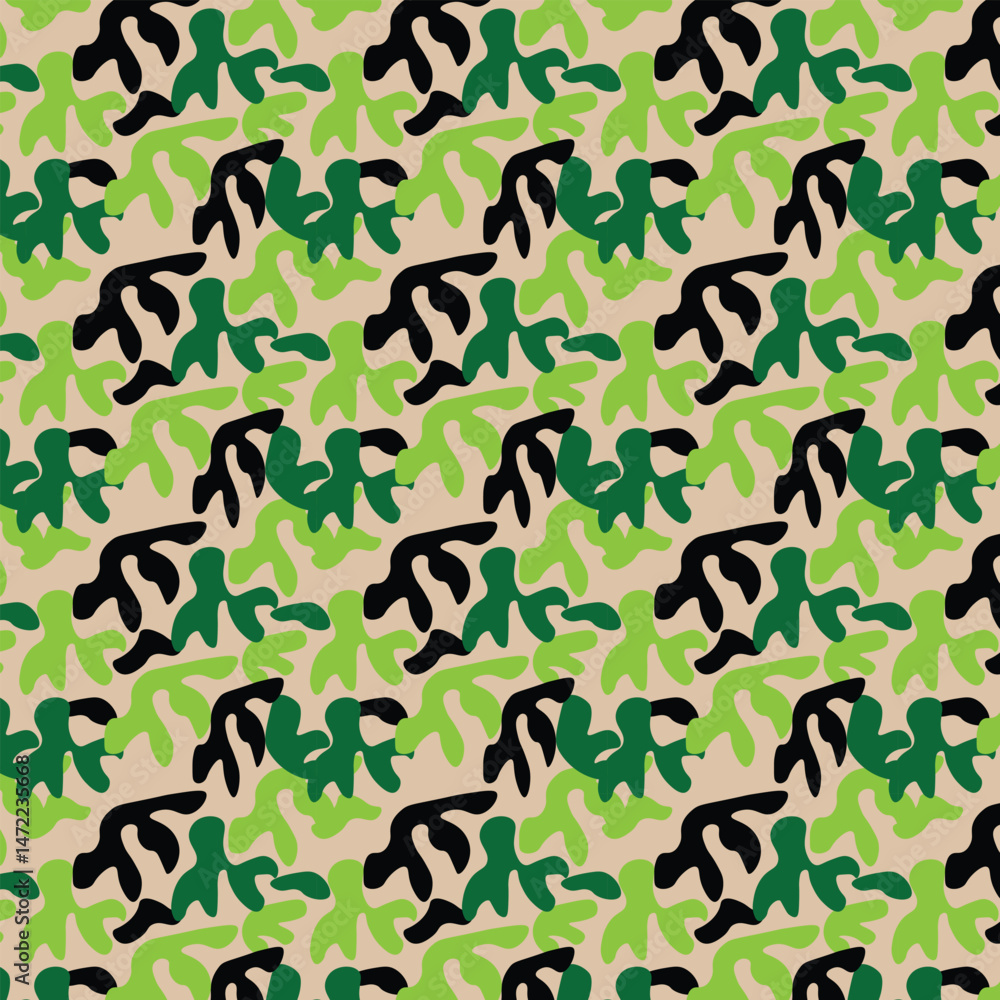 seamless pattern with green camouflage seamless pattern with green camouflage