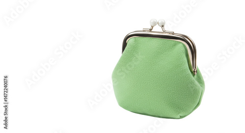 Isolated Green Coin Purse