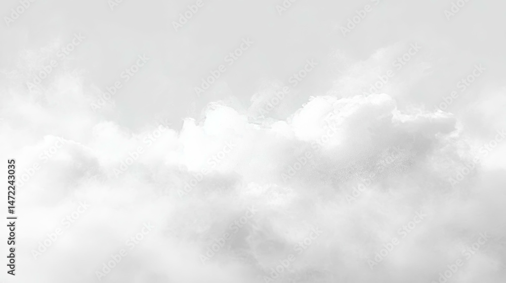 Fototapeta premium Gray Scale Cloudy Sky Background