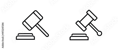 Gavel icon vector. judge gavel sign and symbol. law icon. gavel icon vector illustration for web, ui, and mobile apps