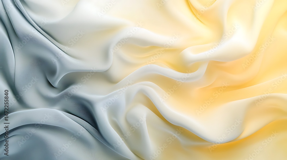Obraz premium Draped silk fabric with ombre texture.