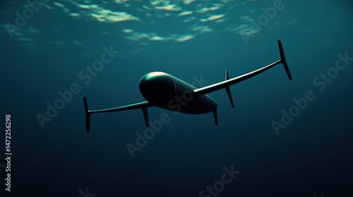 Autonomous Underwater Vehicle (AUV) Exploring the Deep Ocean